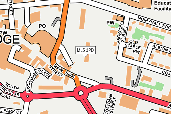 ML5 3PD map - OS OpenMap – Local (Ordnance Survey)