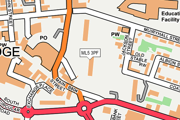 ML5 3PF map - OS OpenMap – Local (Ordnance Survey)