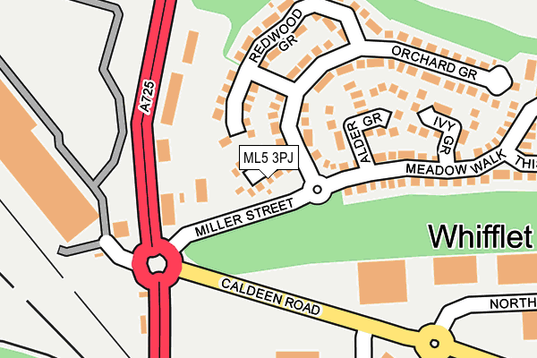ML5 3PJ map - OS OpenMap – Local (Ordnance Survey)