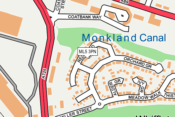 ML5 3PN map - OS OpenMap – Local (Ordnance Survey)