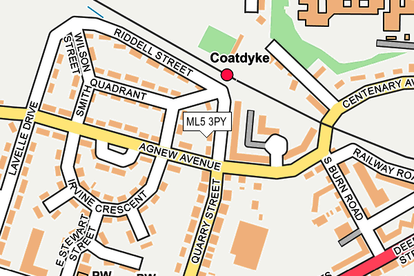 ML5 3PY map - OS OpenMap – Local (Ordnance Survey)