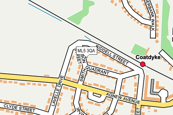 ML5 3QA map - OS OpenMap – Local (Ordnance Survey)