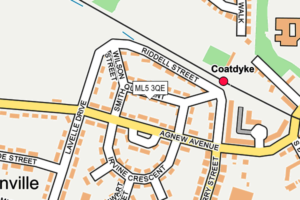 ML5 3QE map - OS OpenMap – Local (Ordnance Survey)