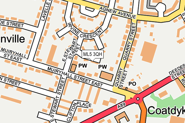 ML5 3QH map - OS OpenMap – Local (Ordnance Survey)