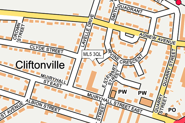 ML5 3QL map - OS OpenMap – Local (Ordnance Survey)