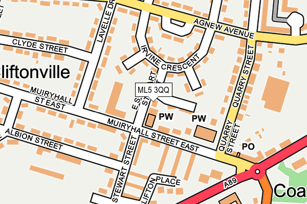 ML5 3QQ map - OS OpenMap – Local (Ordnance Survey)