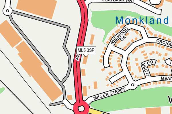 ML5 3SP map - OS OpenMap – Local (Ordnance Survey)
