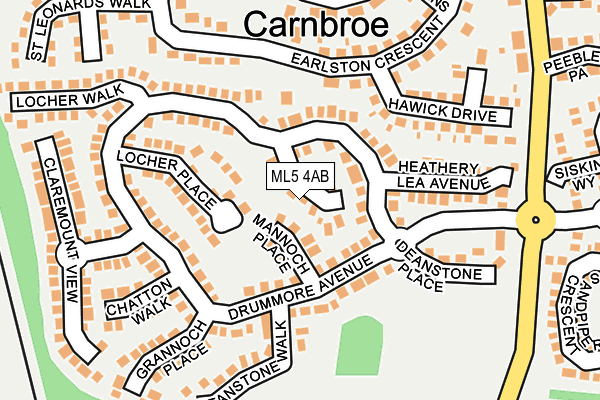 Map of ON THE MOVE (COATBRIDGE) LTD at local scale