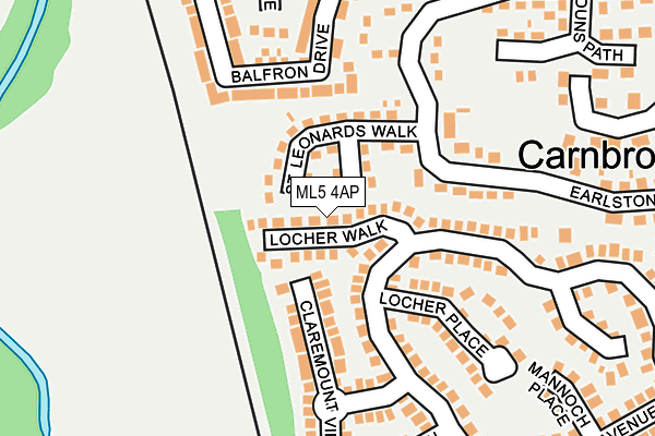 ML5 4AP map - OS OpenMap – Local (Ordnance Survey)