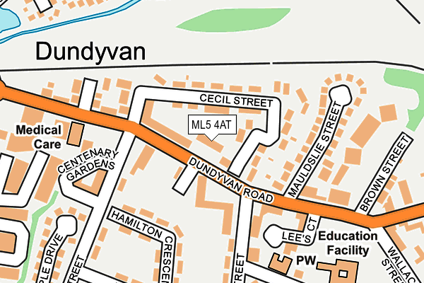 ML5 4AT map - OS OpenMap – Local (Ordnance Survey)