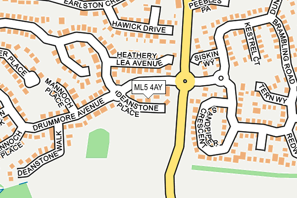 ML5 4AY map - OS OpenMap – Local (Ordnance Survey)