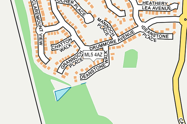 ML5 4AZ map - OS OpenMap – Local (Ordnance Survey)