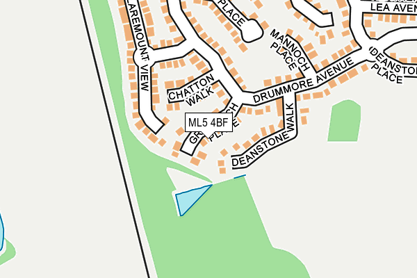 ML5 4BF map - OS OpenMap – Local (Ordnance Survey)