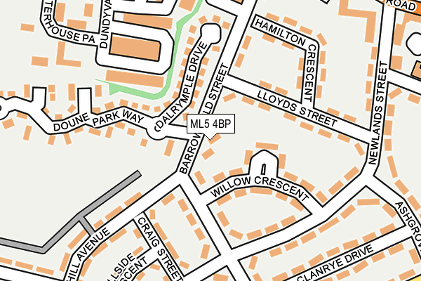 ML5 4BP map - OS OpenMap – Local (Ordnance Survey)