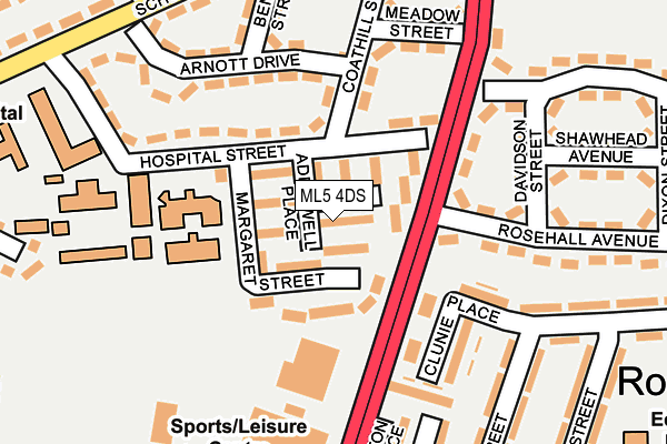 ML5 4DS map - OS OpenMap – Local (Ordnance Survey)