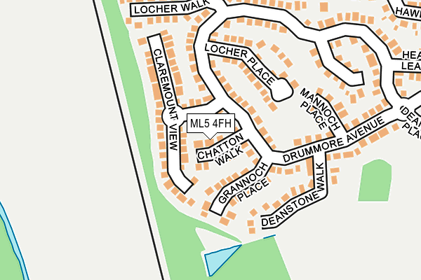 ML5 4FH map - OS OpenMap – Local (Ordnance Survey)