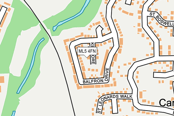 ML5 4FN map - OS OpenMap – Local (Ordnance Survey)