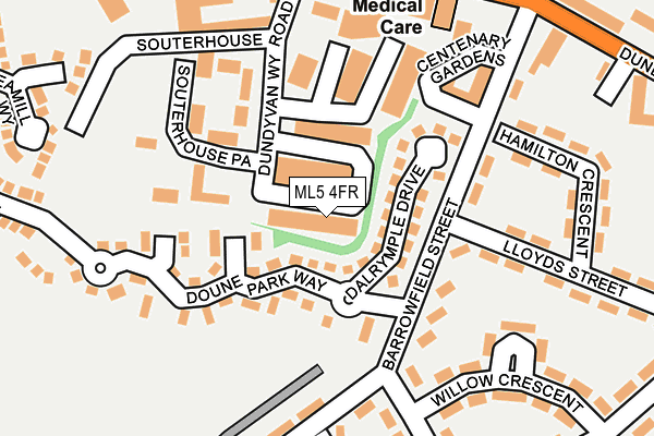 ML5 4FR map - OS OpenMap – Local (Ordnance Survey)