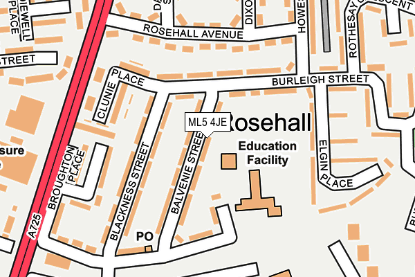 Map of J AND A GAS AND PLUMBING SERVICES LTD at local scale