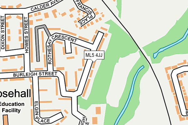 ML5 4JJ map - OS OpenMap – Local (Ordnance Survey)
