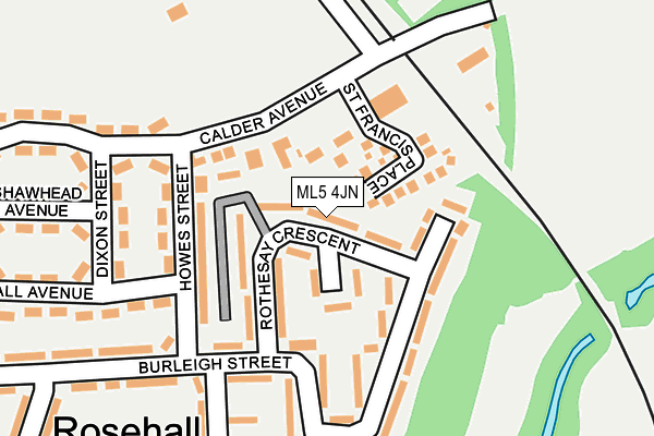 ML5 4JN map - OS OpenMap – Local (Ordnance Survey)