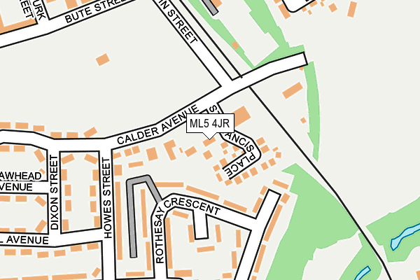 ML5 4JR map - OS OpenMap – Local (Ordnance Survey)