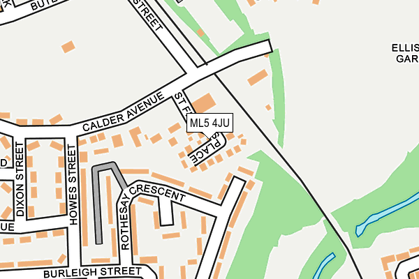 ML5 4JU map - OS OpenMap – Local (Ordnance Survey)