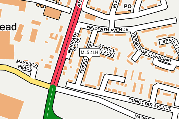 ML5 4LH map - OS OpenMap – Local (Ordnance Survey)