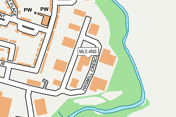 ML5 4NS map - OS OpenMap – Local (Ordnance Survey)