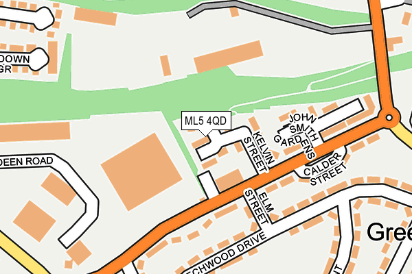 ML5 4QD map - OS OpenMap – Local (Ordnance Survey)