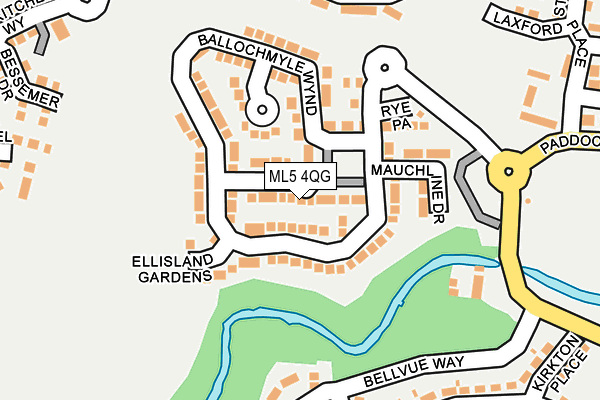 ML5 4QG map - OS OpenMap – Local (Ordnance Survey)
