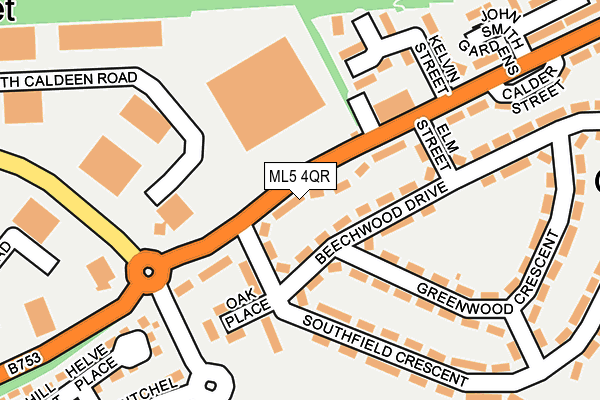ML5 4QR map - OS OpenMap – Local (Ordnance Survey)