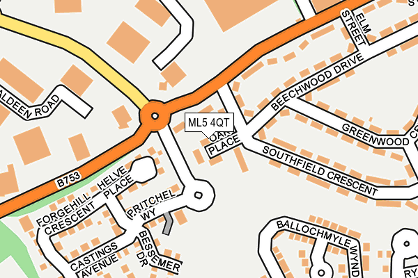 ML5 4QT map - OS OpenMap – Local (Ordnance Survey)
