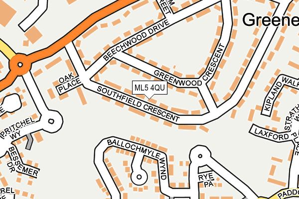 ML5 4QU map - OS OpenMap – Local (Ordnance Survey)