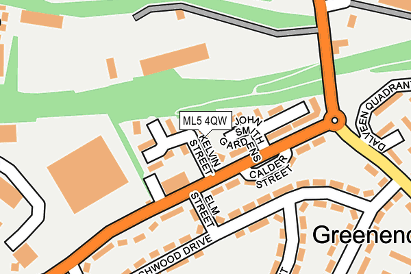 ML5 4QW map - OS OpenMap – Local (Ordnance Survey)