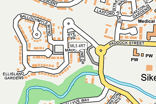 ML5 4RT map - OS OpenMap – Local (Ordnance Survey)