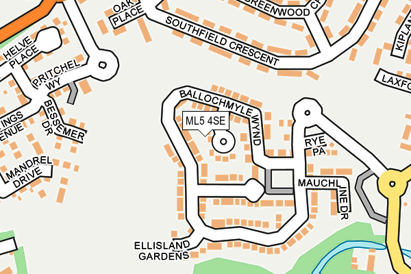 ML5 4SE map - OS OpenMap – Local (Ordnance Survey)