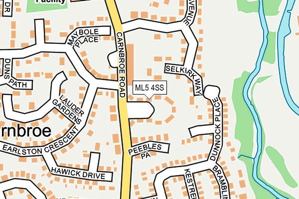 ML5 4SS map - OS OpenMap – Local (Ordnance Survey)