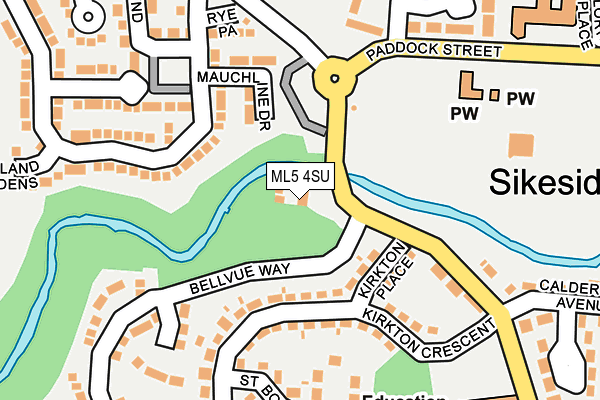 ML5 4SU map - OS OpenMap – Local (Ordnance Survey)
