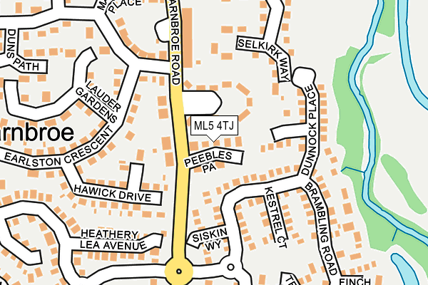 ML5 4TJ map - OS OpenMap – Local (Ordnance Survey)