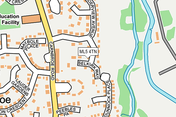 ML5 4TN map - OS OpenMap – Local (Ordnance Survey)