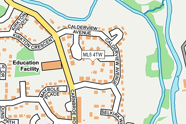 ML5 4TW map - OS OpenMap – Local (Ordnance Survey)