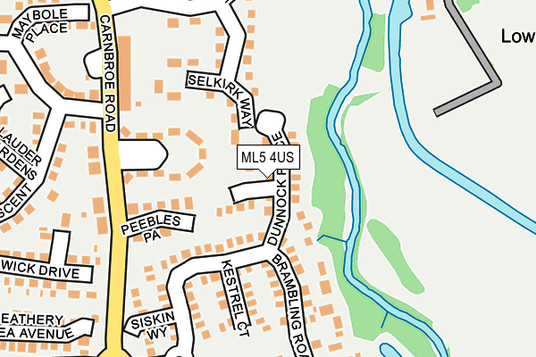 ML5 4US map - OS OpenMap – Local (Ordnance Survey)