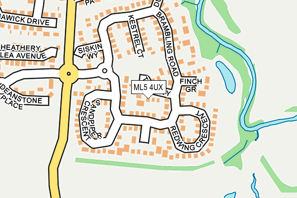 ML5 4UX map - OS OpenMap – Local (Ordnance Survey)