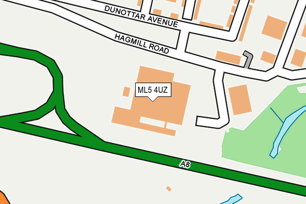 ML5 4UZ map - OS OpenMap – Local (Ordnance Survey)