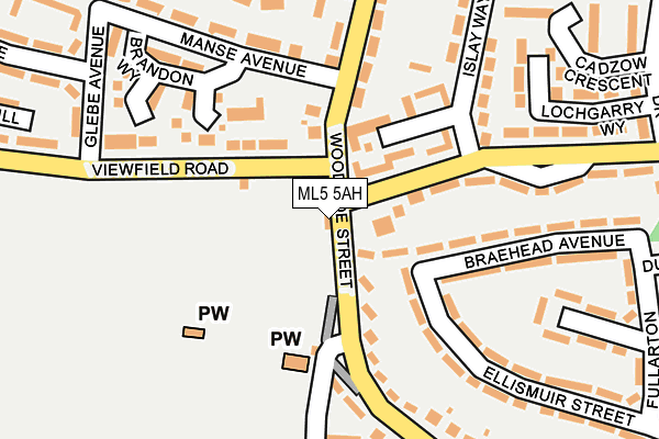 ML5 5AH map - OS OpenMap – Local (Ordnance Survey)