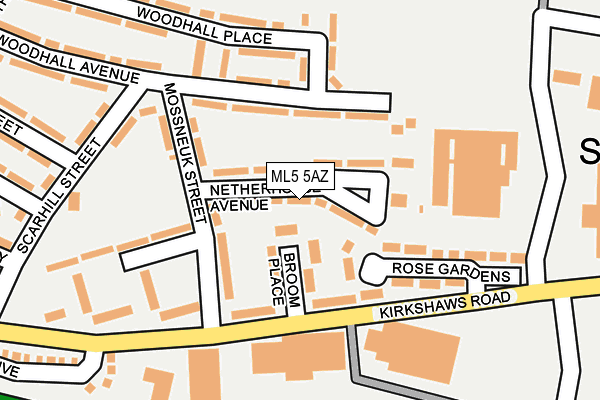 ML5 5AZ map - OS OpenMap – Local (Ordnance Survey)