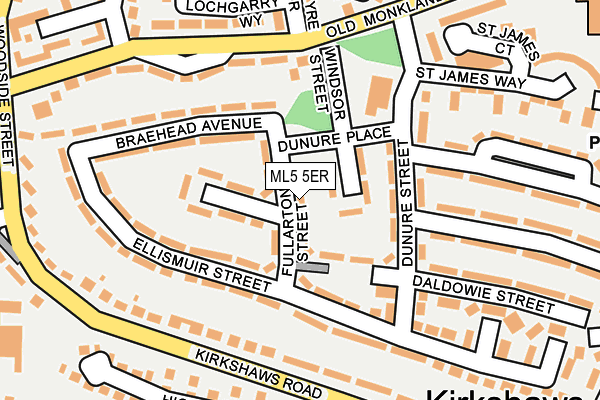 ML5 5ER map - OS OpenMap – Local (Ordnance Survey)
