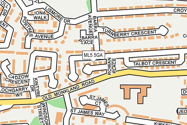 ML5 5GA map - OS OpenMap – Local (Ordnance Survey)