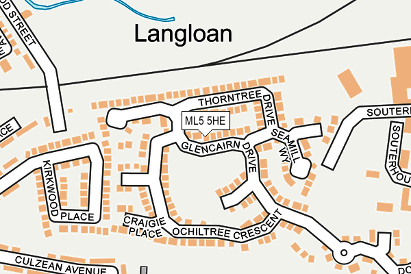 ML5 5HE map - OS OpenMap – Local (Ordnance Survey)